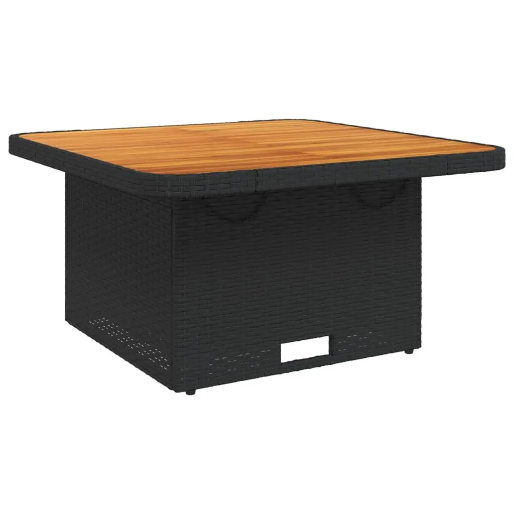 5 Piece Outdoor Dining Set with Durable Black Poly Rattan
