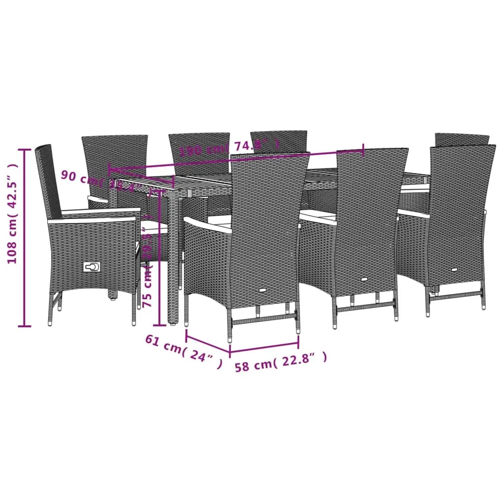 Garden Dining Set for Outdoor Enjoyment