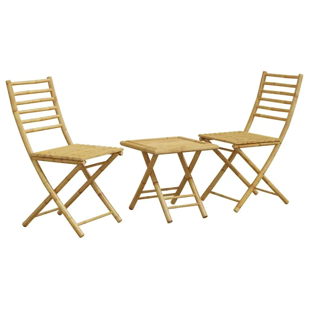 3 Piece Foldable Bistro Set for Outdoors