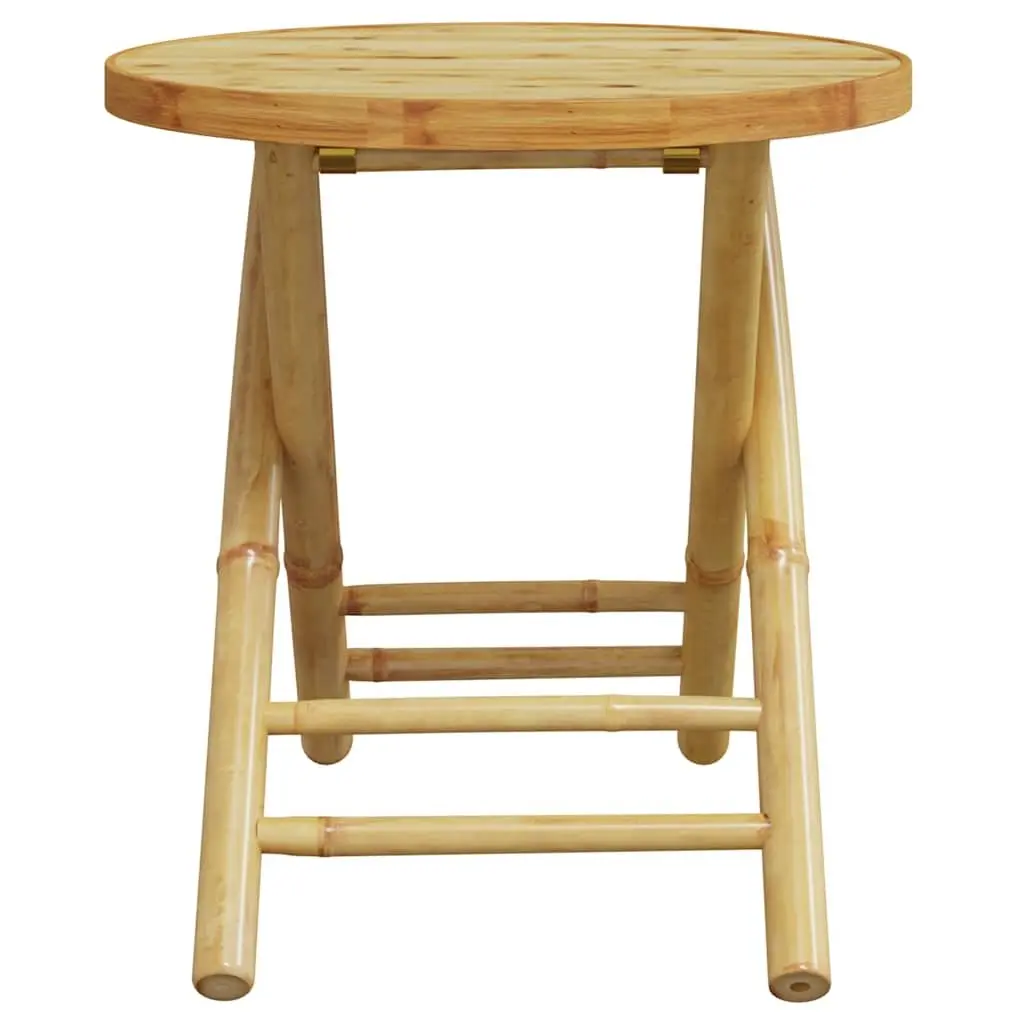 Brown Foldable 3 Piece Bistro Set for Outdoor Spaces