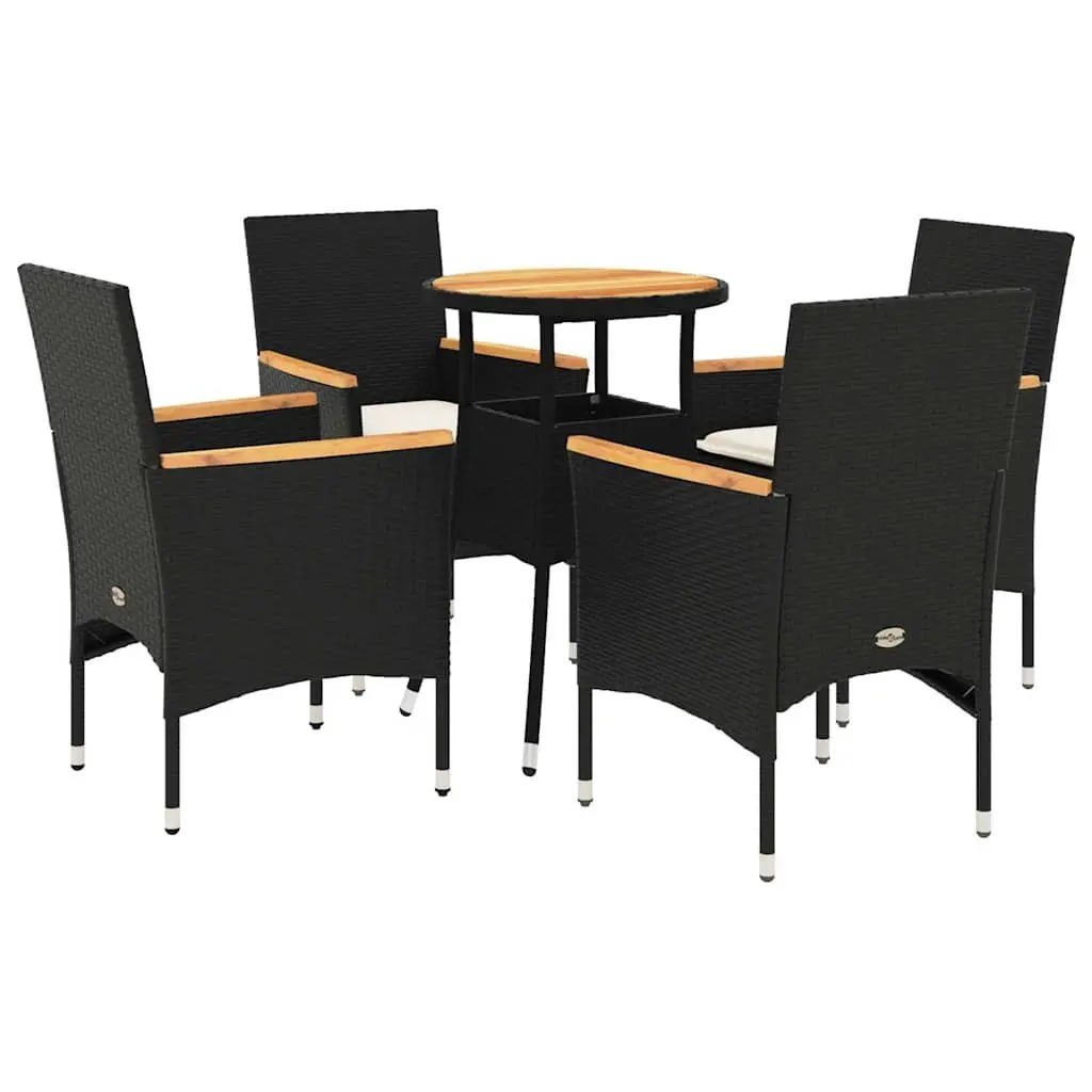 5 Piece Garden Dining Set with Cushions