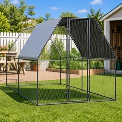 Durable Galvanised Steel Chicken Cage 2x4x2m