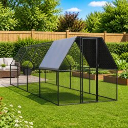 Galvanised Steel Chicken Cage 2x8x2m for Poultry