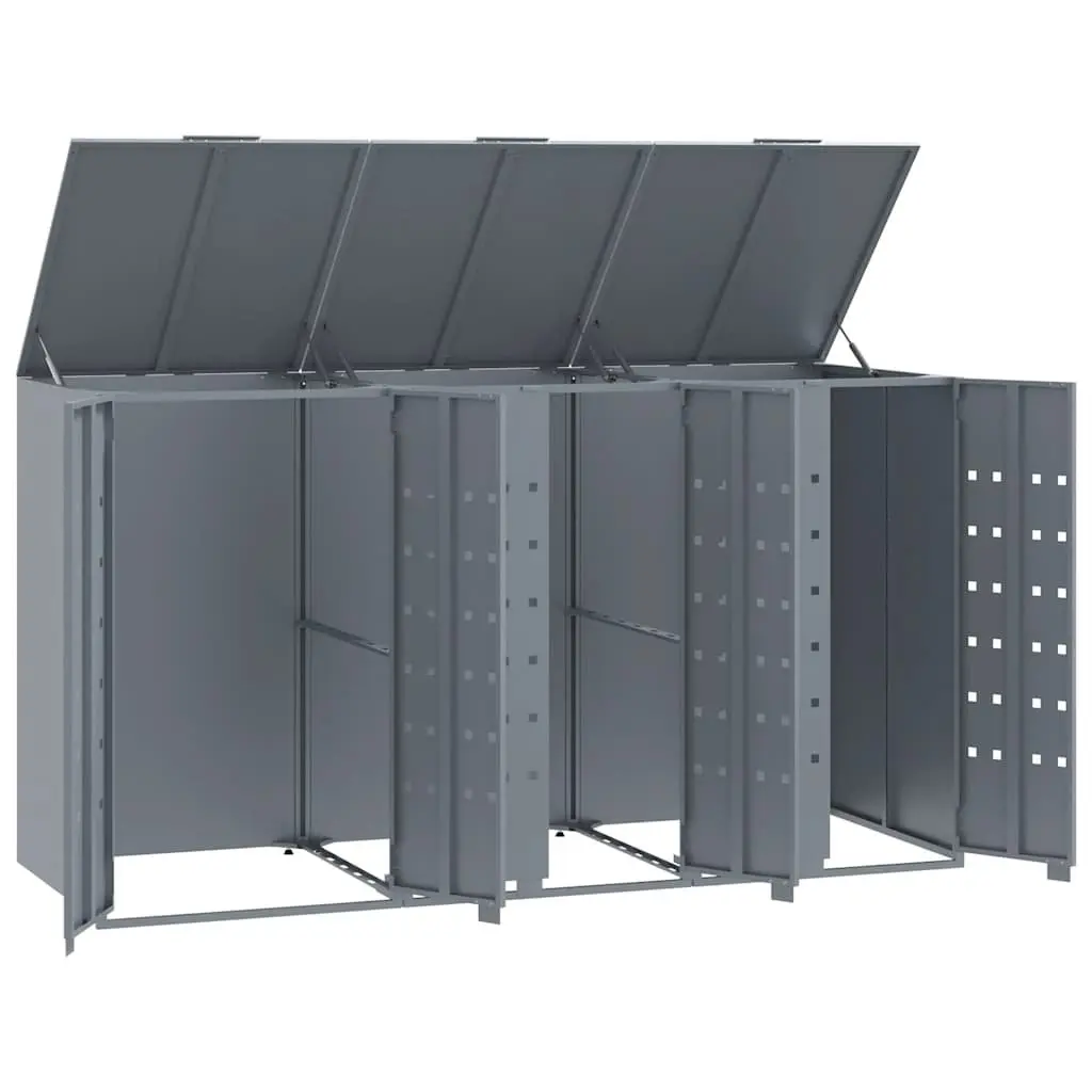 Wheelie Bin Storage Shed for 3 Garbage Bins