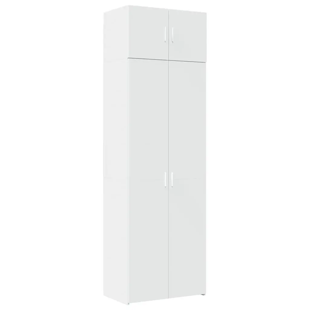 White Tall Storage Cabinet for Maximum Vertical Space