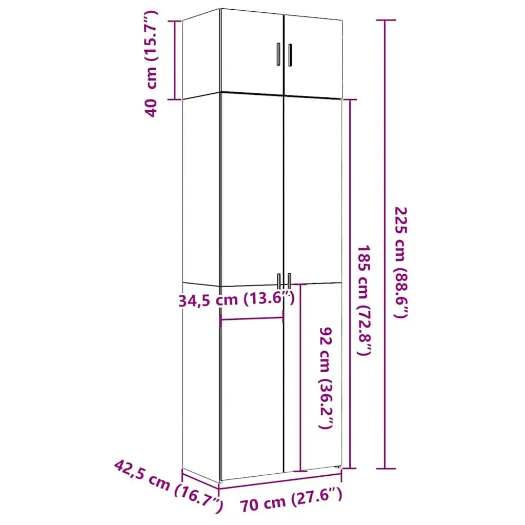 White Tall Storage Cabinet for Maximum Vertical Space