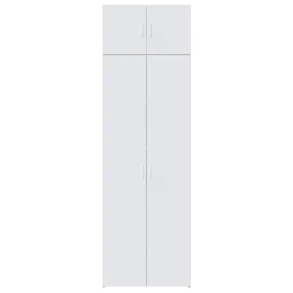 White Tall Storage Cabinet for Maximum Vertical Space