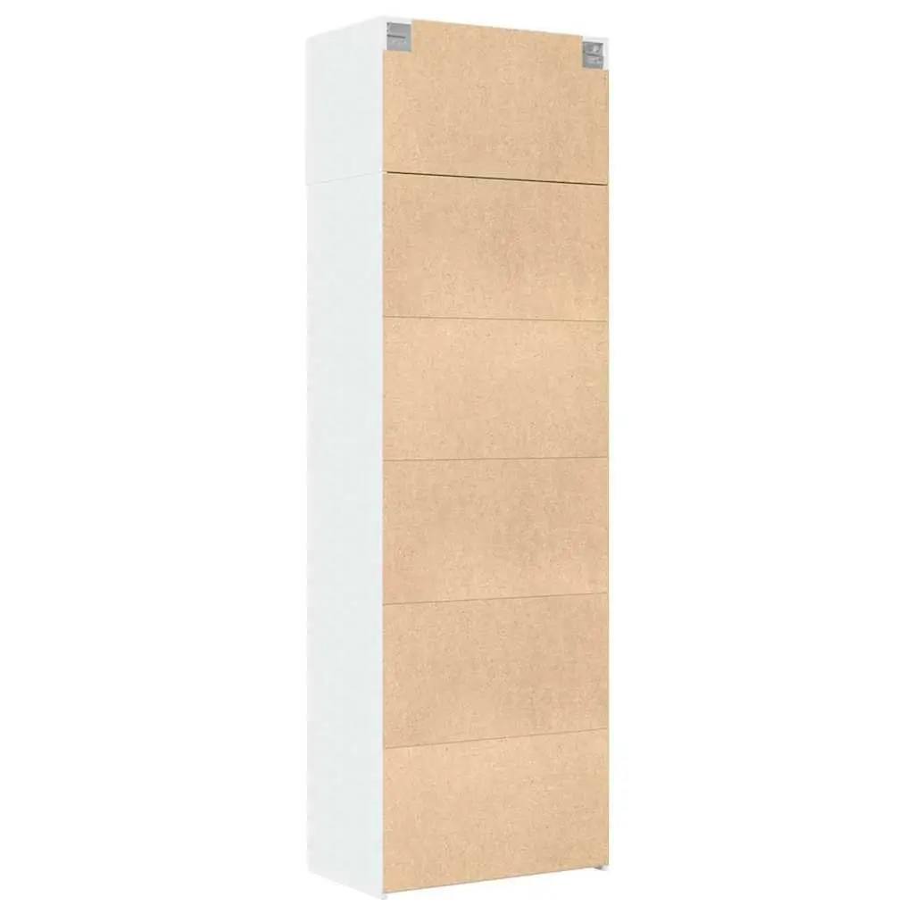 White Tall Storage Cabinet for Maximum Vertical Space