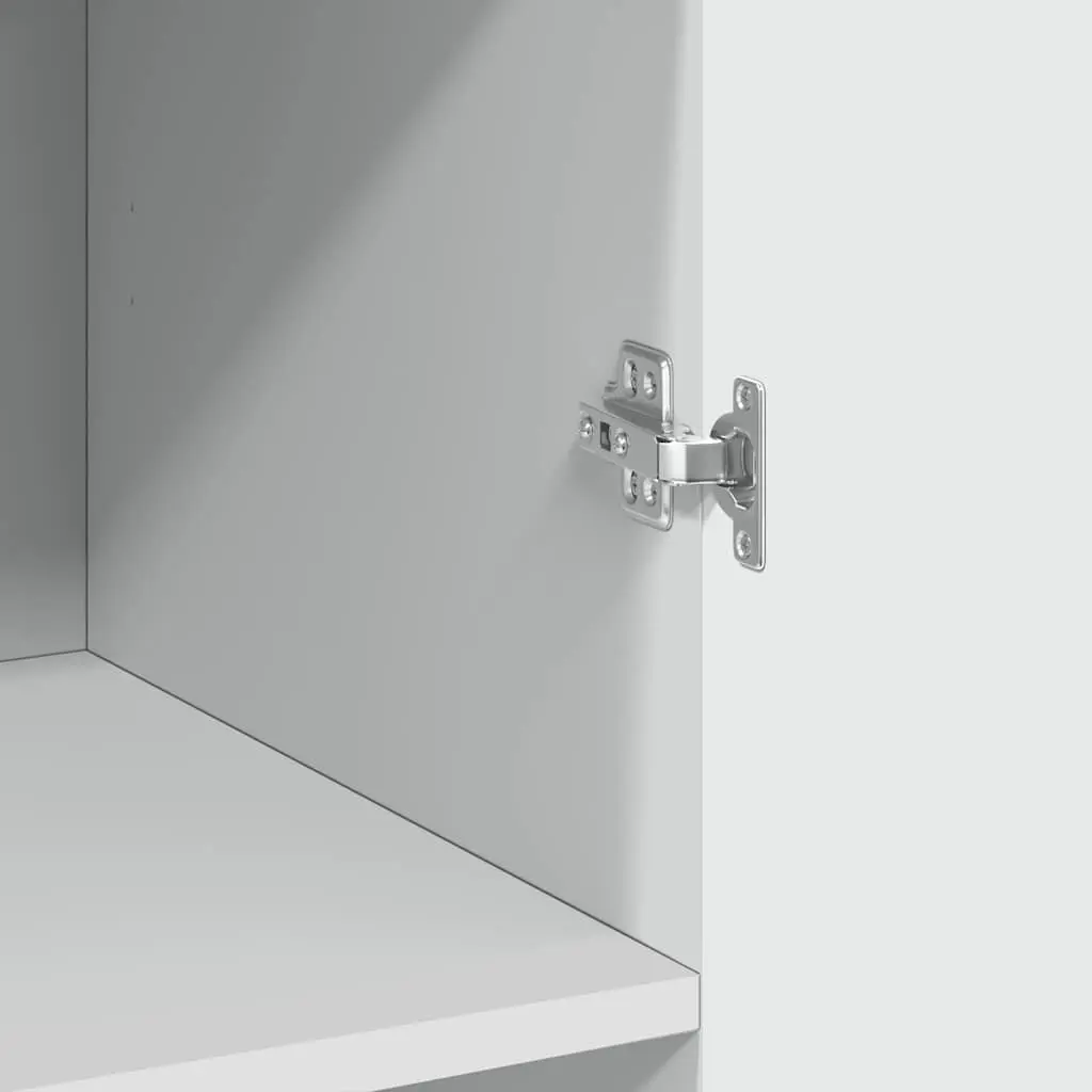 White Tall Storage Cabinet for Maximum Vertical Space