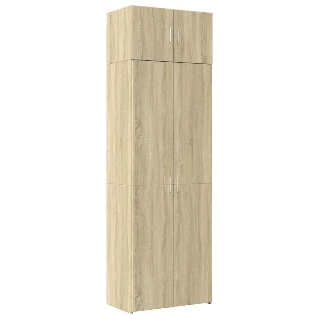 Storage Cabinet Engineered Wood 70 x 42.5 x 225 cm Sonoma Oak Brown
