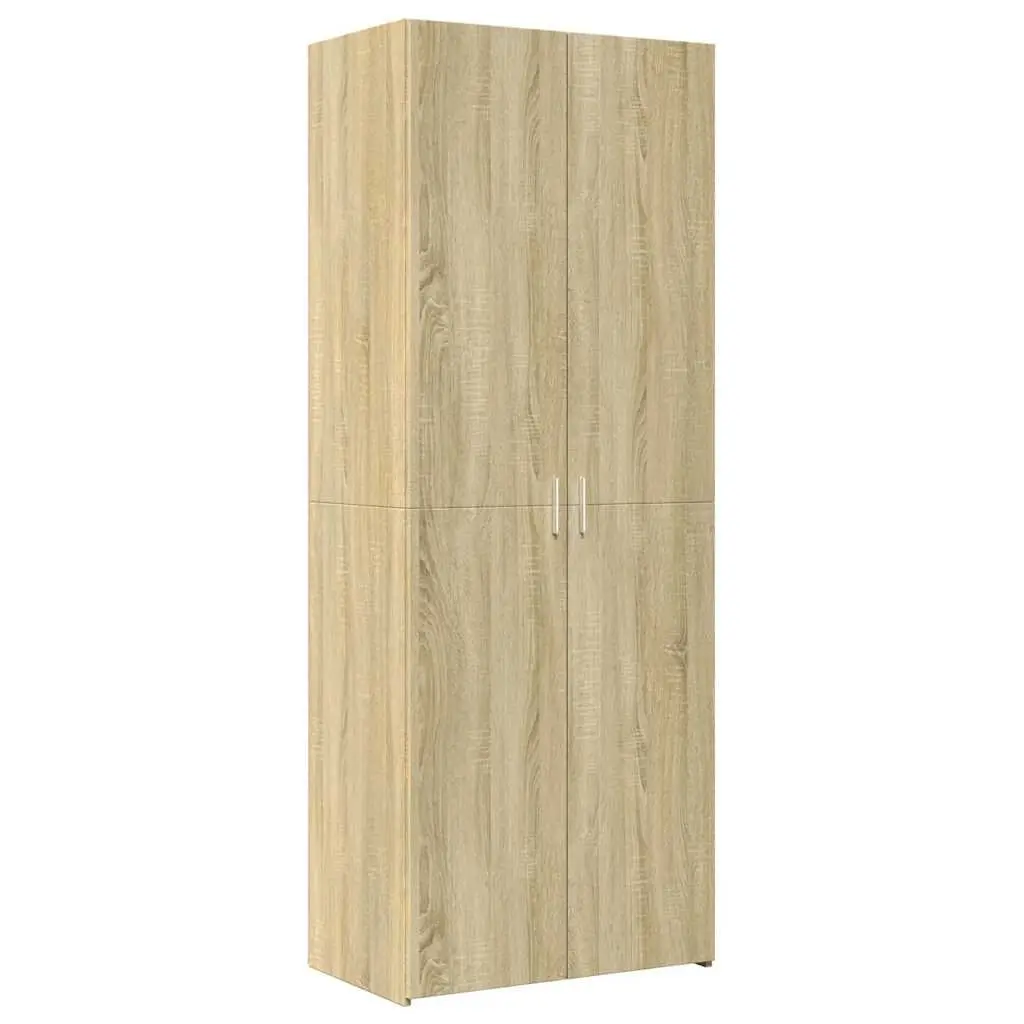 Storage Cabinet Engineered Wood 70 x 42.5 x 225 cm Sonoma Oak Brown