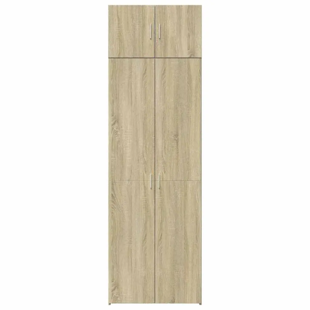 Storage Cabinet Engineered Wood 70 x 42.5 x 225 cm Sonoma Oak Brown