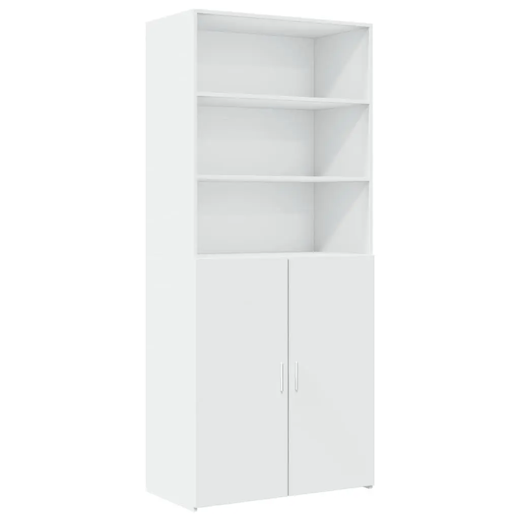 White Highboard Storage Cabinet 80x42.5x249cm
