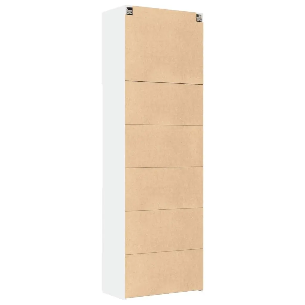 White Highboard Storage Cabinet 80x42.5x249cm