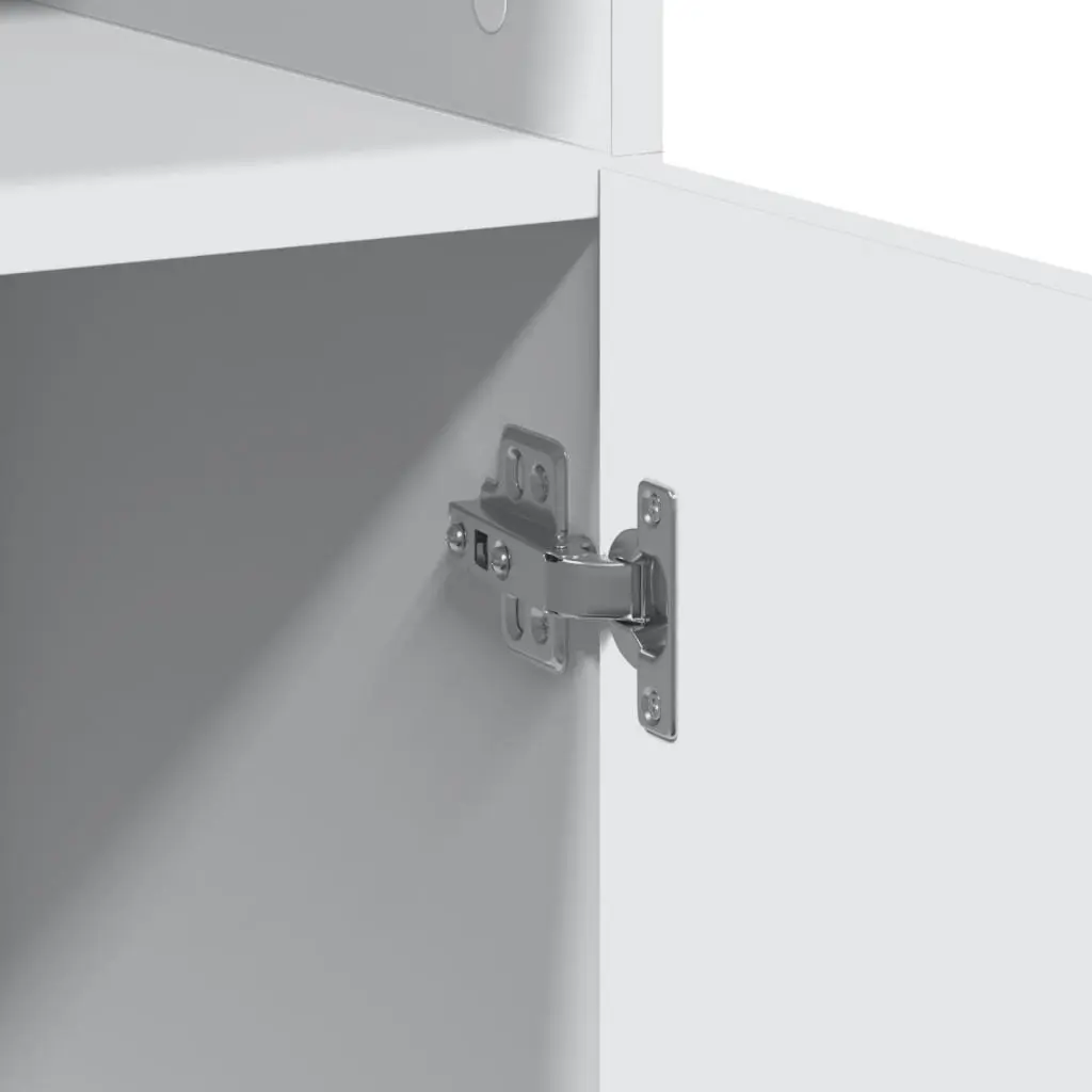White Highboard Storage Cabinet 80x42.5x249cm