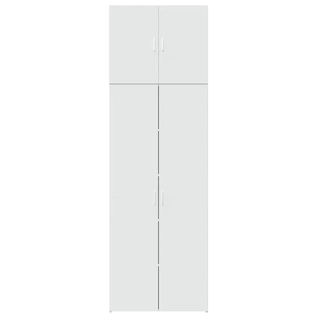 Highboard Engineered Wood 80x42.5x249cm White Storage Cabinet