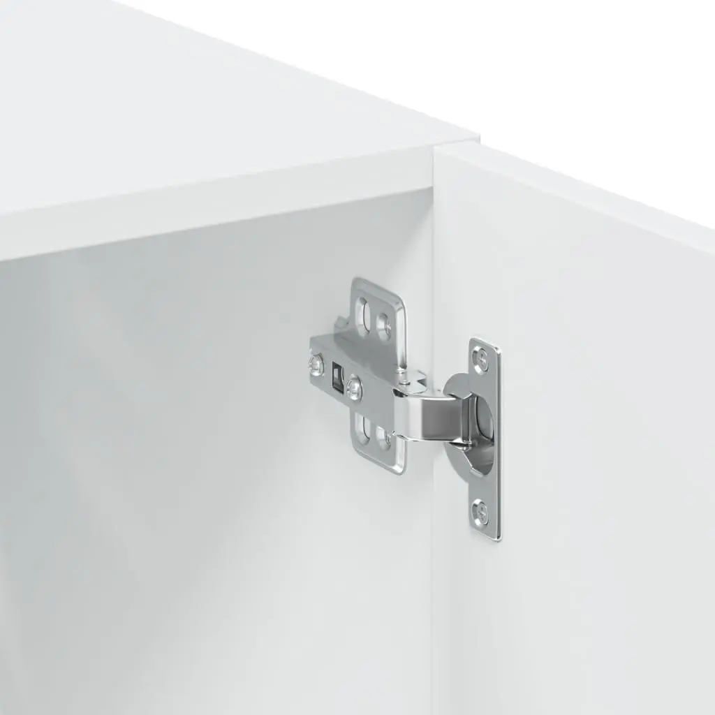 Highboard Engineered Wood 80x42.5x249cm White Storage Cabinet