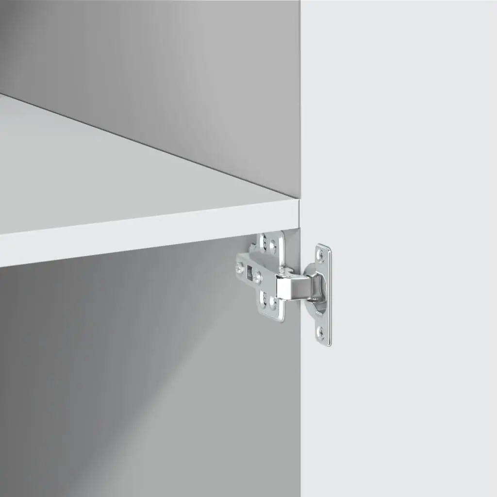 Highboard Engineered Wood 80x42.5x249cm White Storage Cabinet