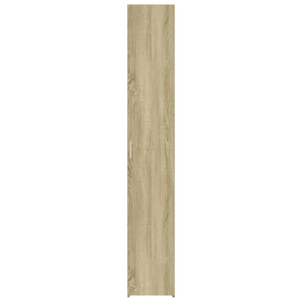 Highboard Storage Cabinet in Brown Engineered Wood