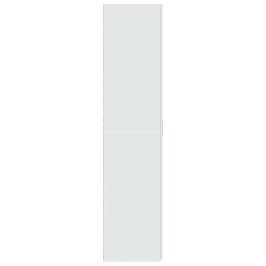 White Highboard Storage Cabinet Engineered Wood Bedroom Living Room Sideboard