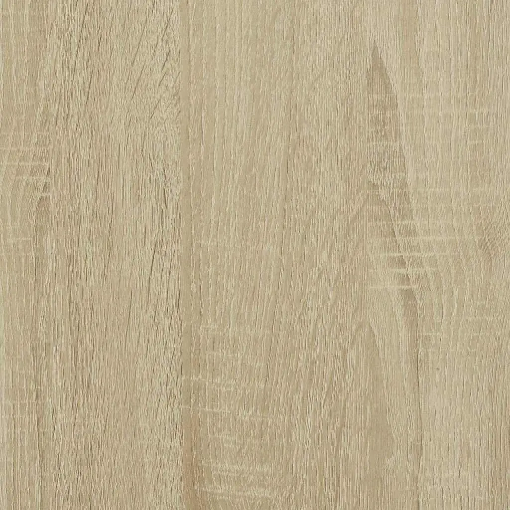 Brown Engineered Wood Highboard Storage Cabinet