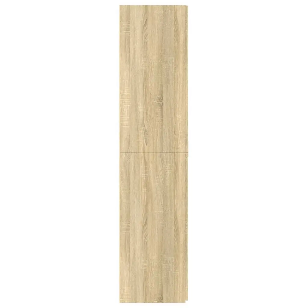 Highboard Storage Cabinet in Brown Engineered Wood