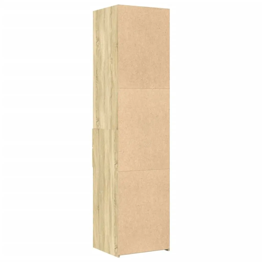 Highboard Storage Cabinet 45x42.5x185cm Brown Engineered Wood Sonoma Oak