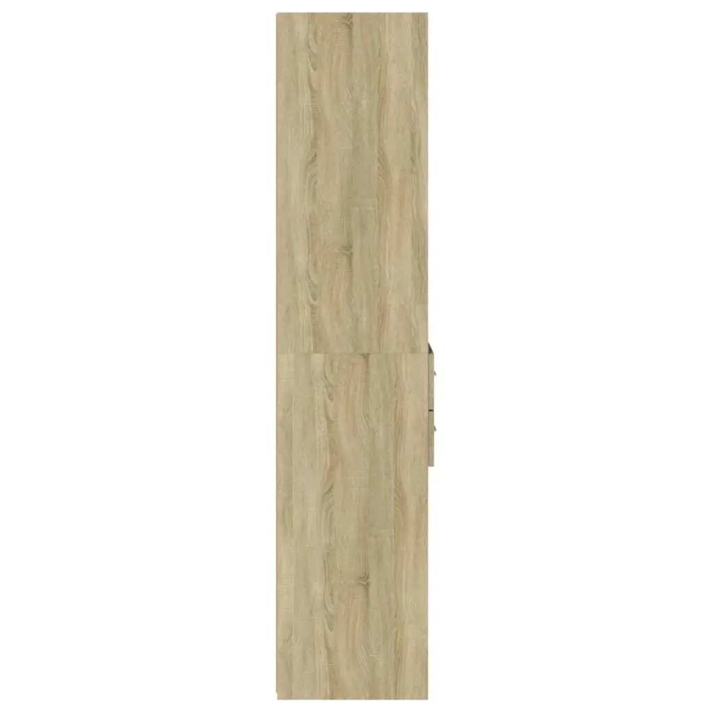 Highboard Storage Cabinet 45x42.5x185cm Brown Engineered Wood Sonoma Oak