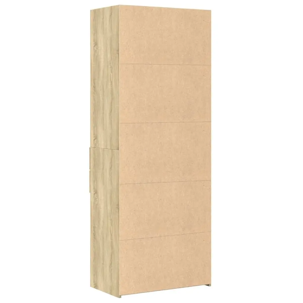 Brown Highboard Sideboard Storage Cabinet 70x42.5x185cm