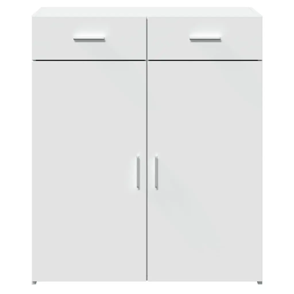White Sideboard Cabinet with Storage Drawers