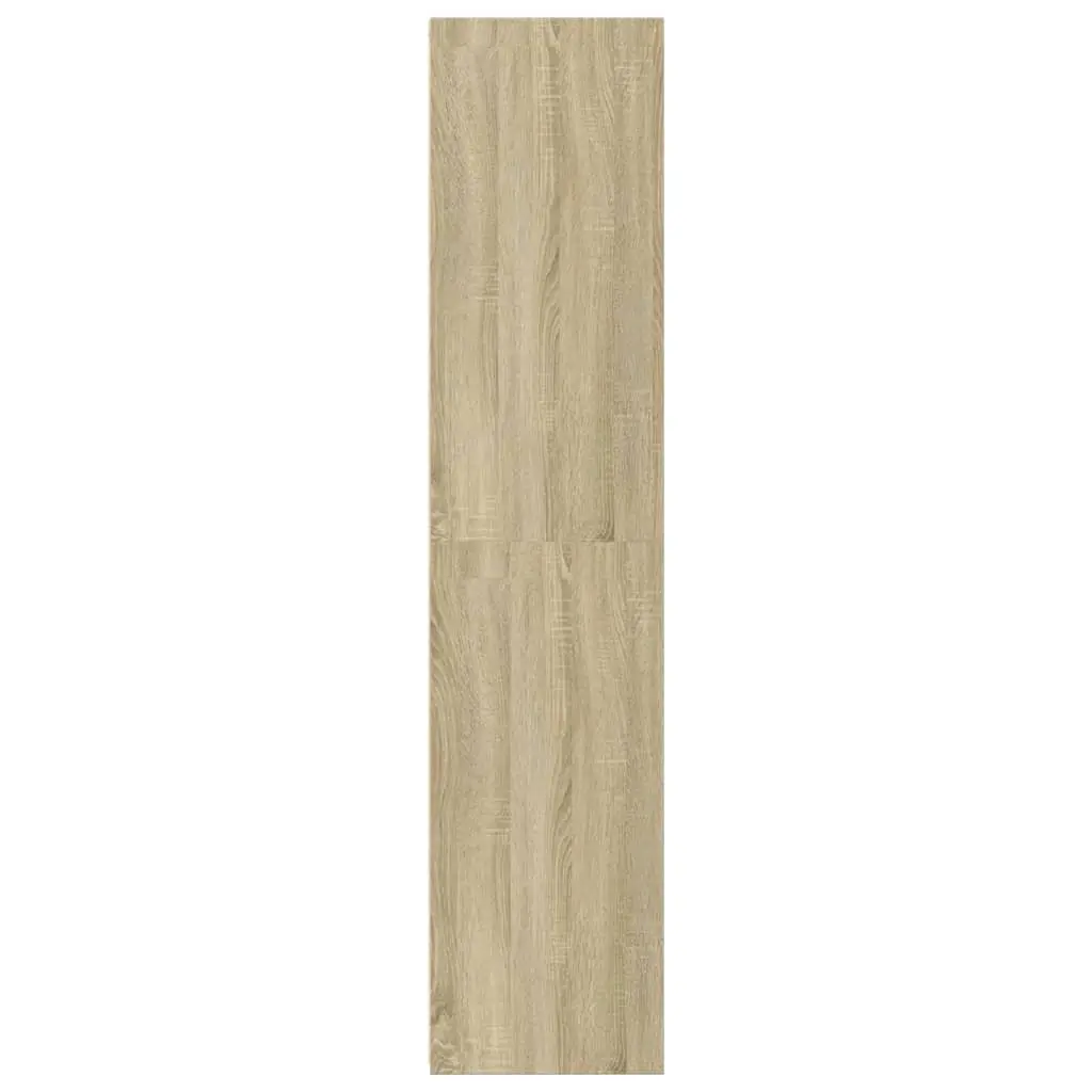 Highboard Cabinet Brown Engineered Wood 50 x 41 x 185 cm Storage Sideboard