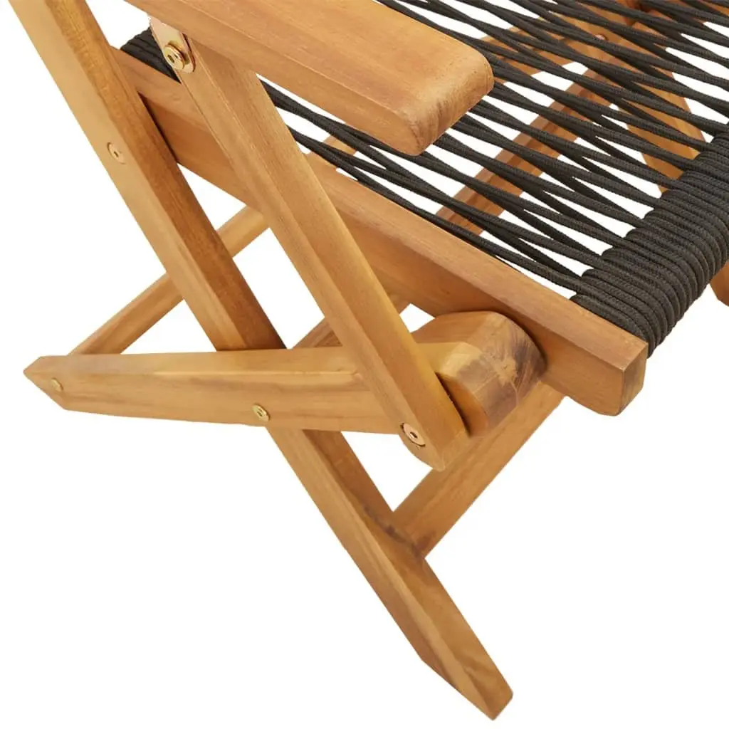 7 Piece Outdoor Dining Set with Foldable Chairs