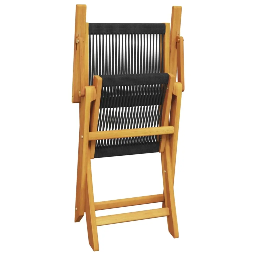 7 Piece Outdoor Dining Set with Foldable Chairs