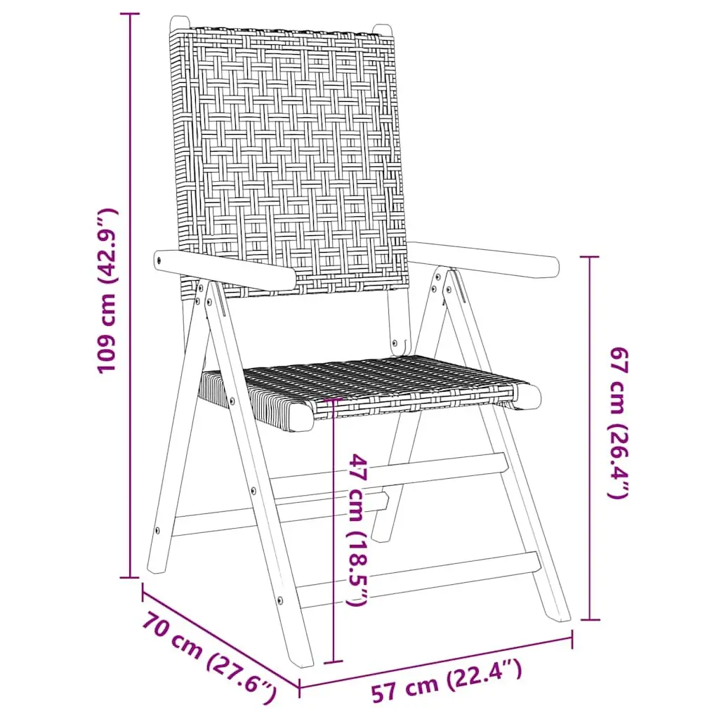 7 Piece Outdoor Dining Set with Solid Wood Frame