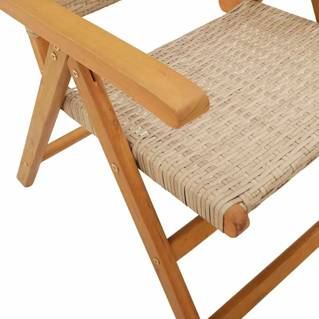 7 Piece Outdoor Dining Set with Solid Wood Frame