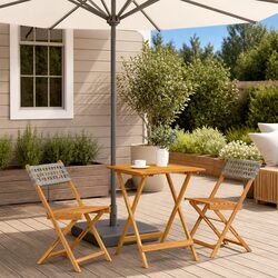 Durable 3-Piece Bistro Set for Outdoor Spaces