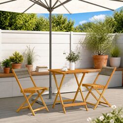 Durable 3 Piece Bistro Set for Outdoor Spaces