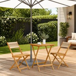 Durable 3 Piece Bistro Set for Outdoor Spaces