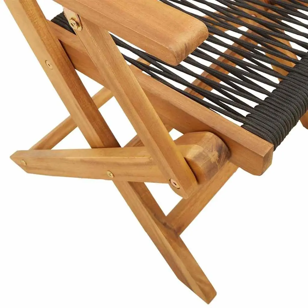 3 Piece Black Bistro Set for Outdoor Spaces
