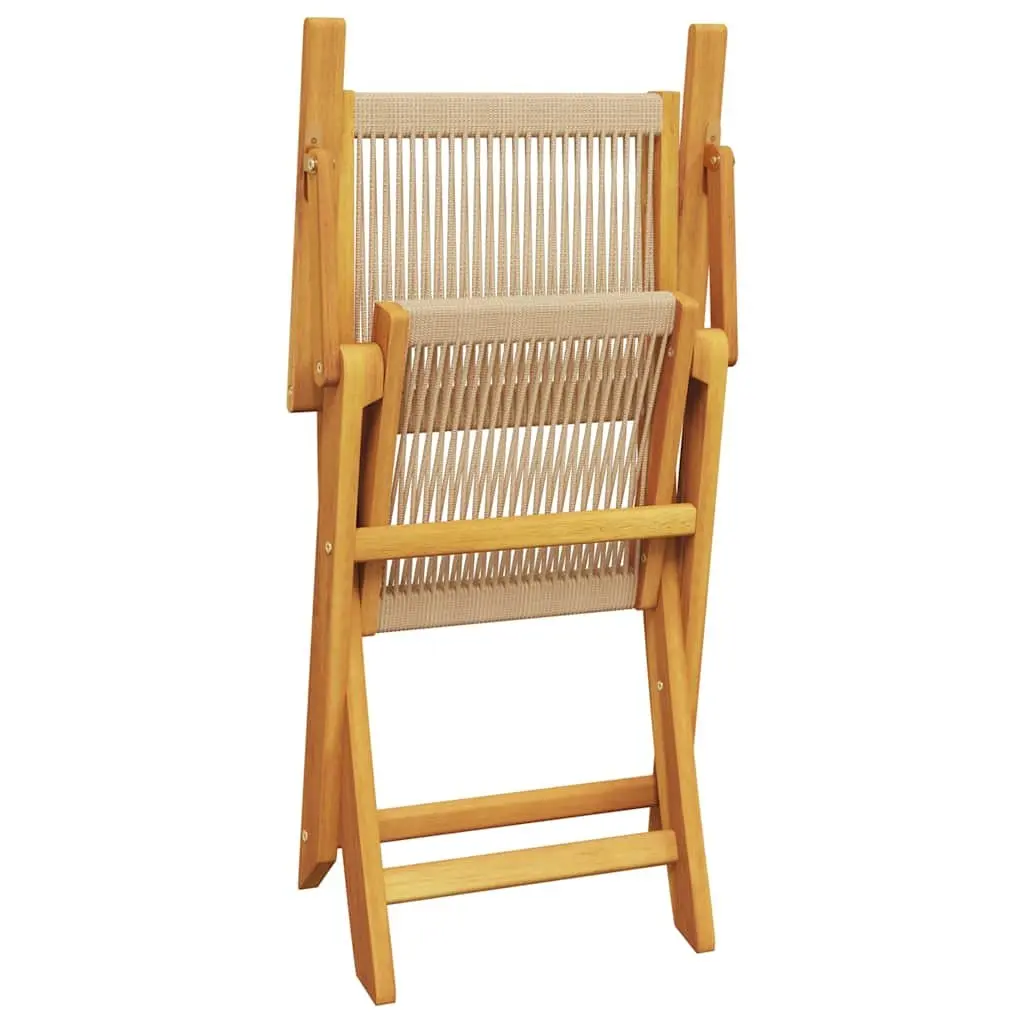 3-Piece Outdoor Bistro Set in Beige