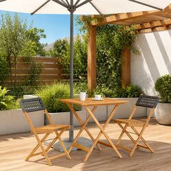 Durable 3 Piece Bistro Set for Outdoor Spaces