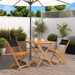 Durable 3-Piece Bistro Set for Outdoor Spaces