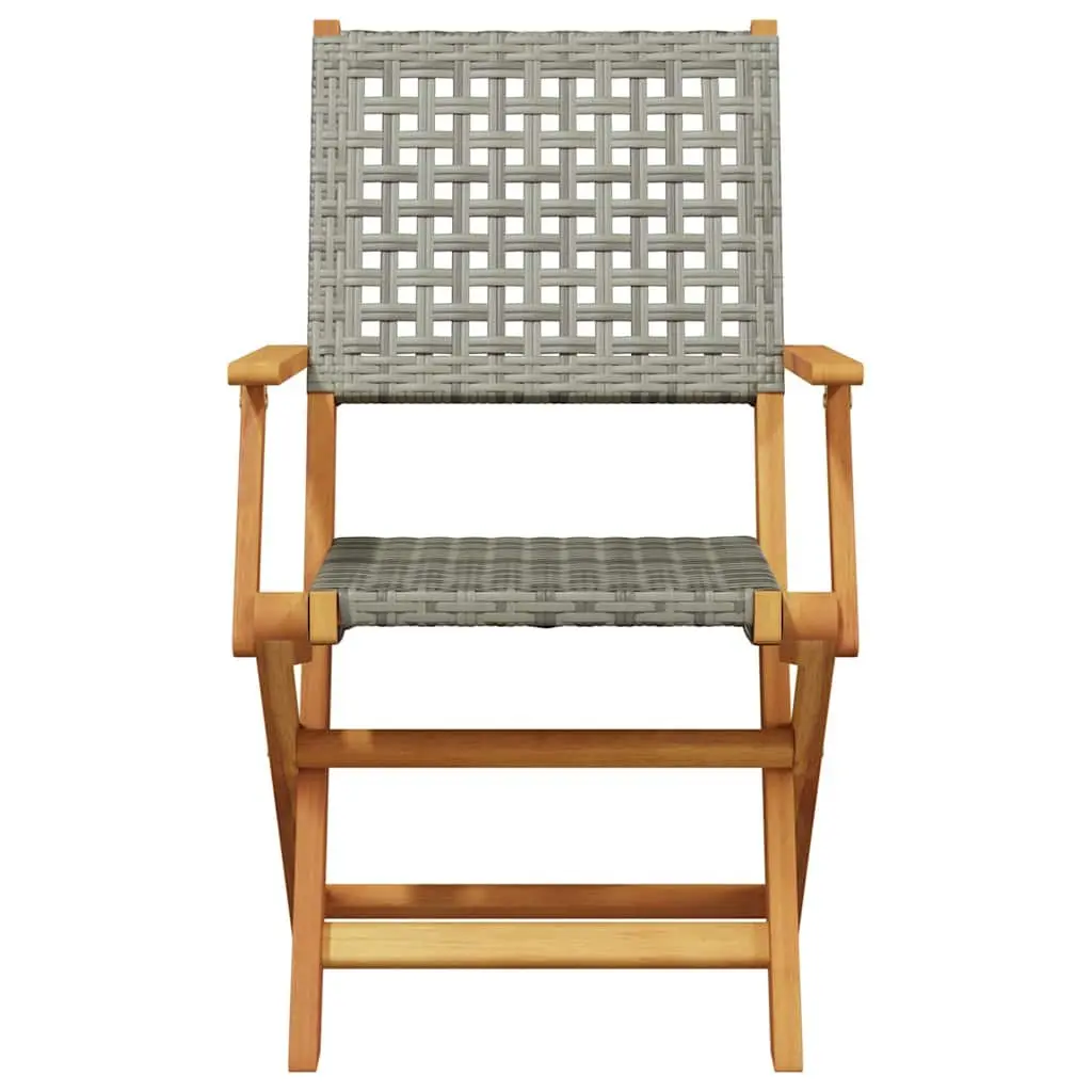 3 Piece Grey Bistro Set for Outdoor Spaces