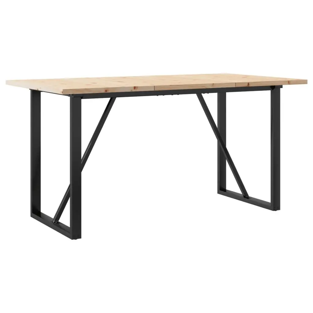 O-Frame Dining Table 140x80cm in Solid Wood