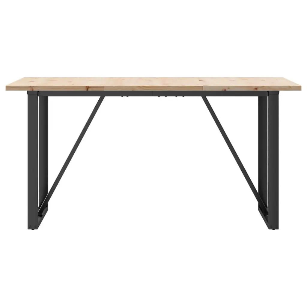 O-Frame Dining Table 140x80cm in Solid Wood
