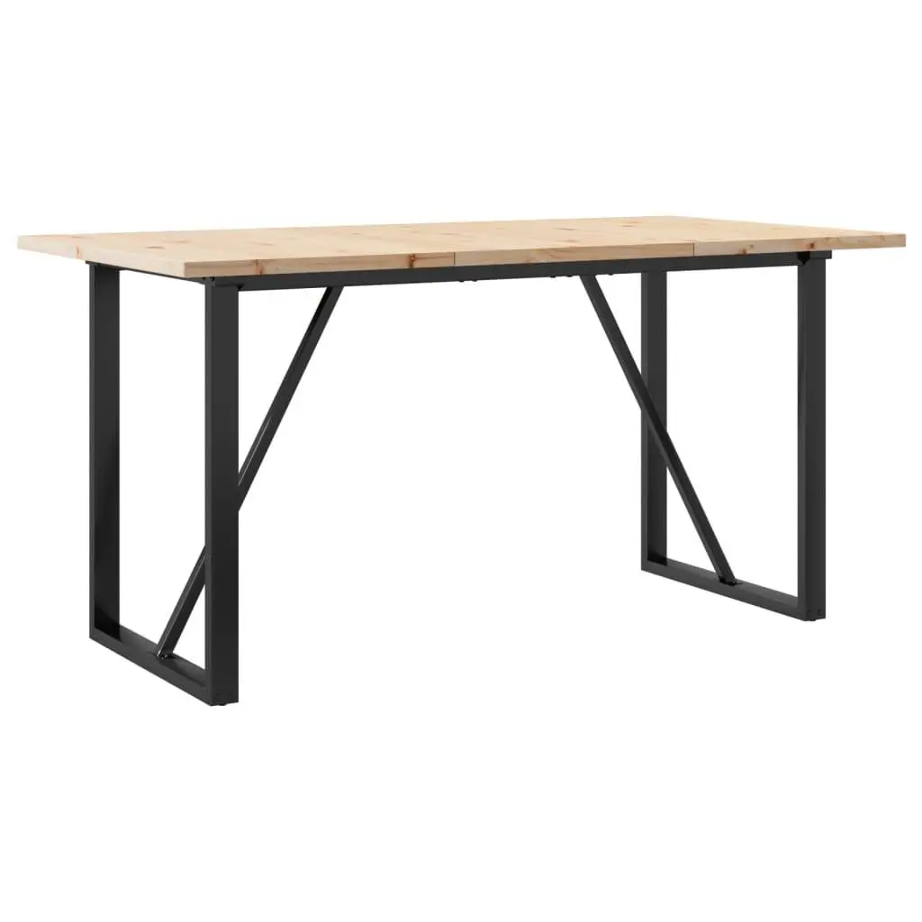 O-Frame Dining Table 140x80cm in Solid Wood