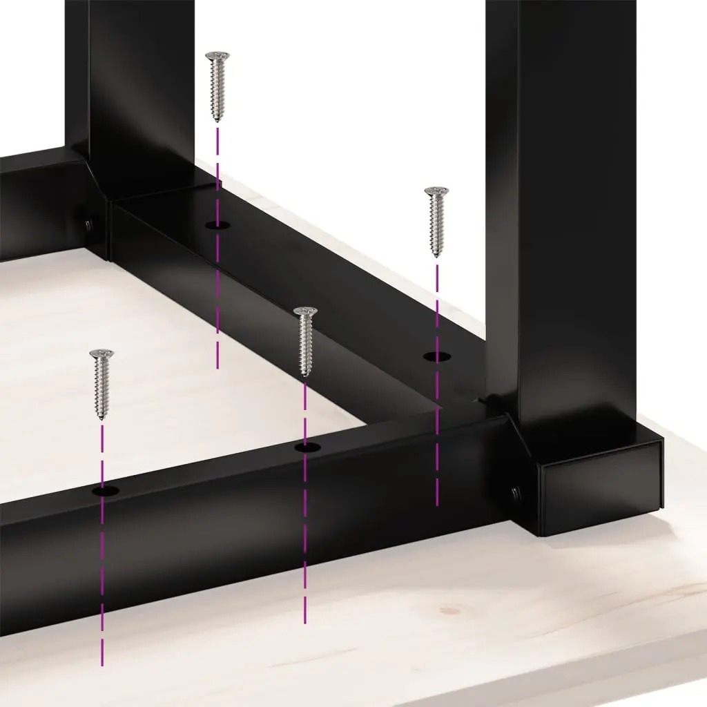 O-Frame Dining Table 140x80cm in Solid Wood
