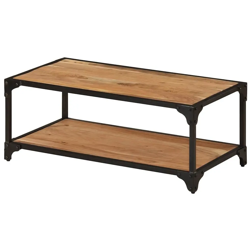 Solid Acacia Wood Coffee Table 90x45x35cm Brown