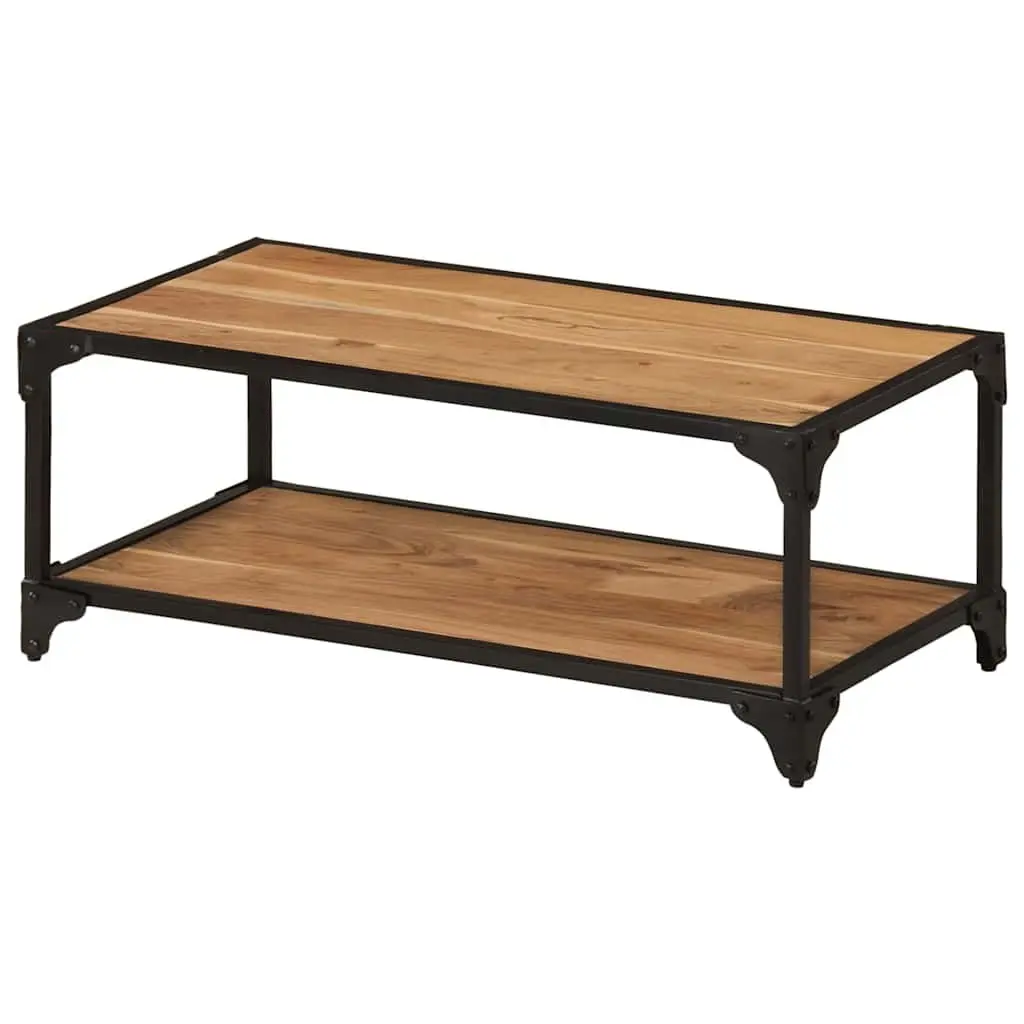 Solid Acacia Wood Coffee Table 90x45x35cm Brown