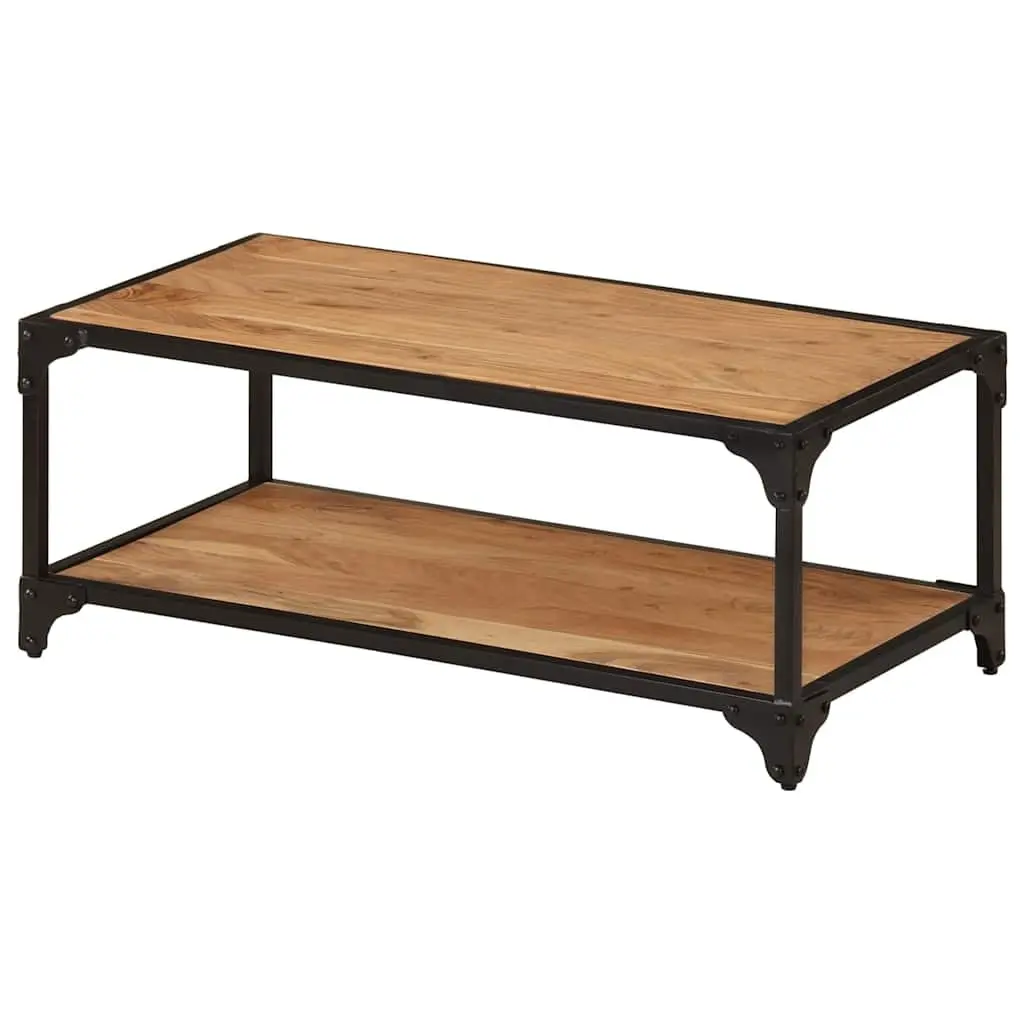 Solid Acacia Wood Coffee Table 90x45x35cm Brown